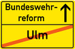 Schild Bundeswehrreform Ulm