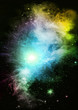 Stars of a planet and galaxy in a free space Stars of a planet and galaxy in a free space