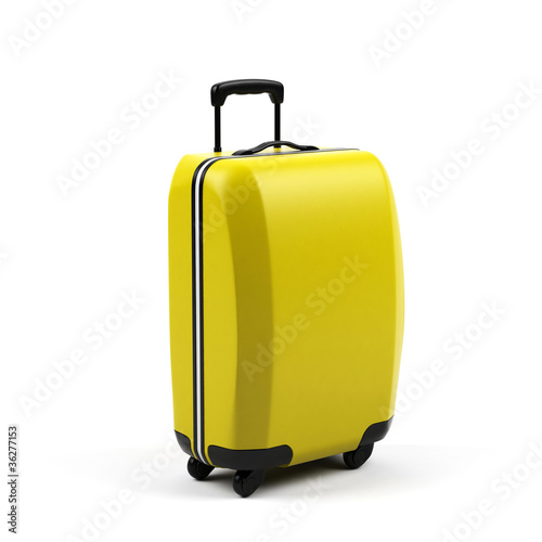 Illustration: Suitcase isolated on a white background. Suitcase isolated on a white background.