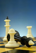 chess pieces on the board chess pieces on the board