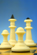 chess pieces on the board chess pieces on the board