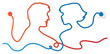 Communicating people