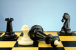 chess pieces on the board chess pieces on the board