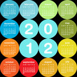 2012 circular calendar