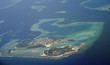 Maldives island. Shot from the airplane. Maldives island. Shot from the airplane.