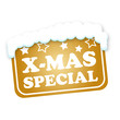 Vektor: X-MAS SPECIAL GOLD STICKER X-MAS SPECIAL GOLD STICKER