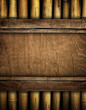 wood board with bamboo frame