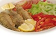 Foto: baked perch on plate baked perch on plate