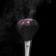 flying make-up and brush