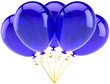 Party balloons five blue happy birthday decoration