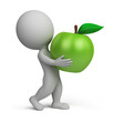 3d small people - apple