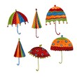 Umbrellas, decorative elements Umbrellas, decorative elements