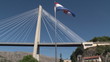 Modern suspension bridge near Dubrovnik