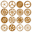 Set of vector design elements - watch gears Set of vector design elements - watch gears