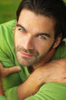 Man in green