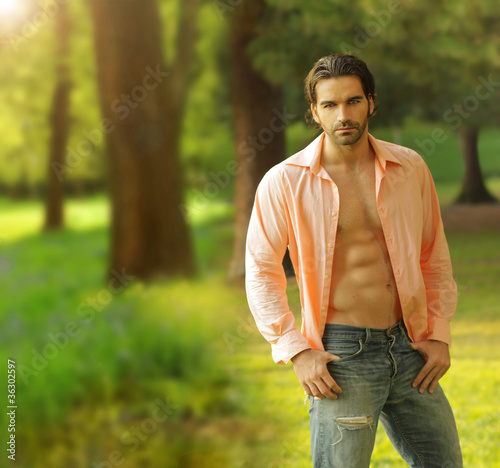 Photo: Male model outdoors Male model outdoors