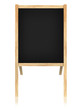 Empty blackboard  with wooden frame isolate on white background.