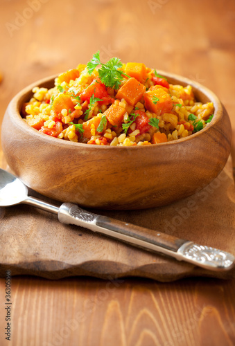 Photo: Bulgur with vegetables Bulgur with vegetables