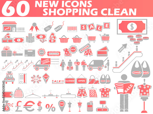Vector: 50 NEW ICONS SHOPPING CLEAN 50 NEW ICONS SHOPPING CLEAN