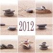 2012, collage galets zen 2012, collage galets zen