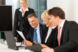 Business - team meeting in an office