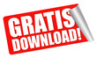 Vektor: roter Aufkleber - GRATIS download roter Aufkleber - GRATIS download