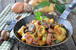 Deftiges Tiroler Gröstl im Pfandl