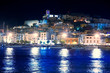 Ibiza island Eivissa town night view Ibiza island Eivissa town night view