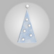 Abstract Christmas tree with 3D elements