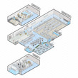 Supermarket Shopping Mall isometric