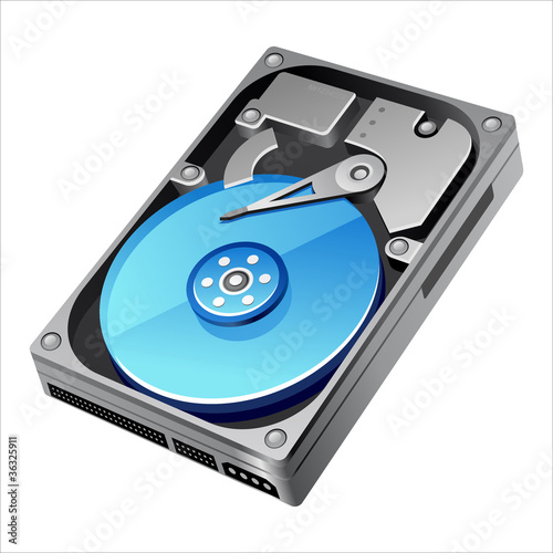 Vector: hard disk hard disk