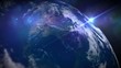Planet Earth - Main Rotate and Flare