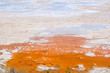 dried saltworks in orange and white textures