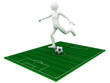 Football player kick the ball Football player kick the ball