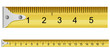 Vector illustration of a measuring tape