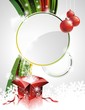 Christmas design with gift box Christmas design with gift box