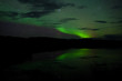 Night Sky Stars Clouds Northern Lights mirrored