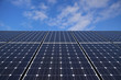 Solar panels against blue sky Solar panels against blue sky