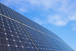 Solar panels against blue sky
