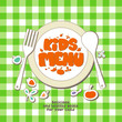 Kids Menu Card Design template