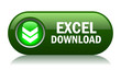 Excel download button, vector illustration