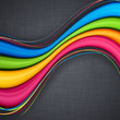 Colorful background over flax.