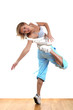 woman modern dancer in ballroom woman modern dancer in ballroom