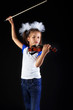 Foto: girl with violin girl with violin