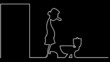 Video: Black and white weekdays of man. Animated cartoon. Black and white weekdays of man. Animated cartoon.