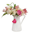 Bouquet of roses in the pot Bouquet of roses in the pot