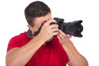 young photographer with a camera young photographer with a camera