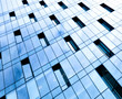glass pane of downtown property in futuristic modern style