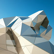 Illustration: Modern building downtown, 3d rendering image Modern building downtown, 3d rendering image