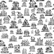 Art houses, seamless background for your design